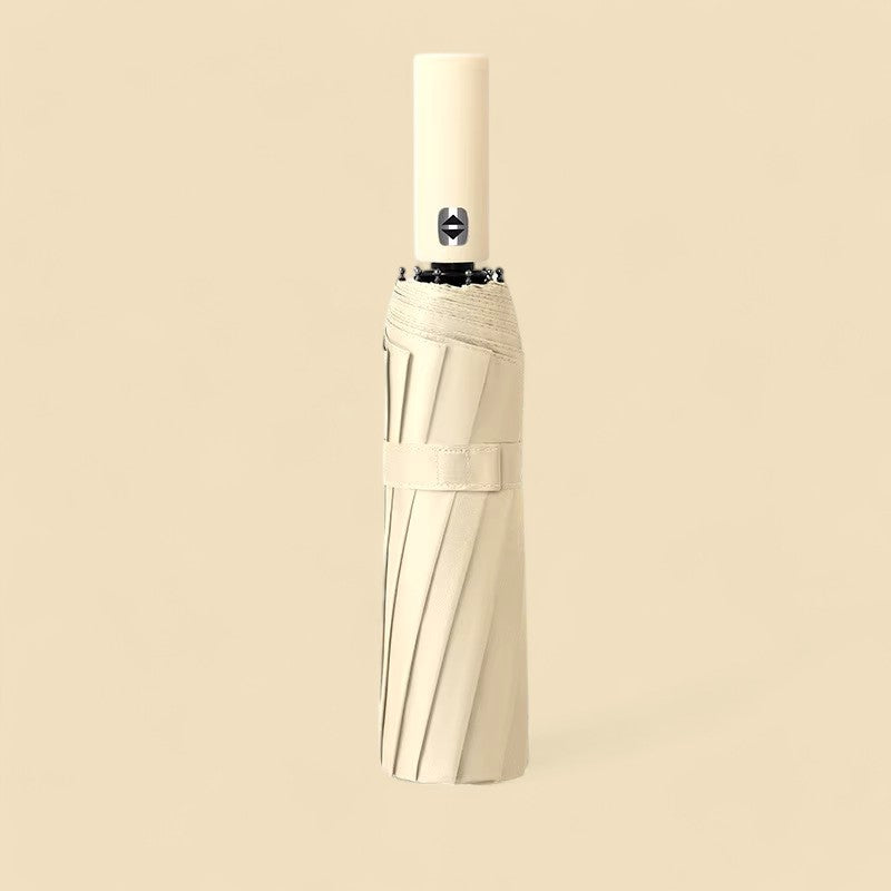 Large Waterproof Umbrella UV Protection, Automatic Umbrella - Off-White