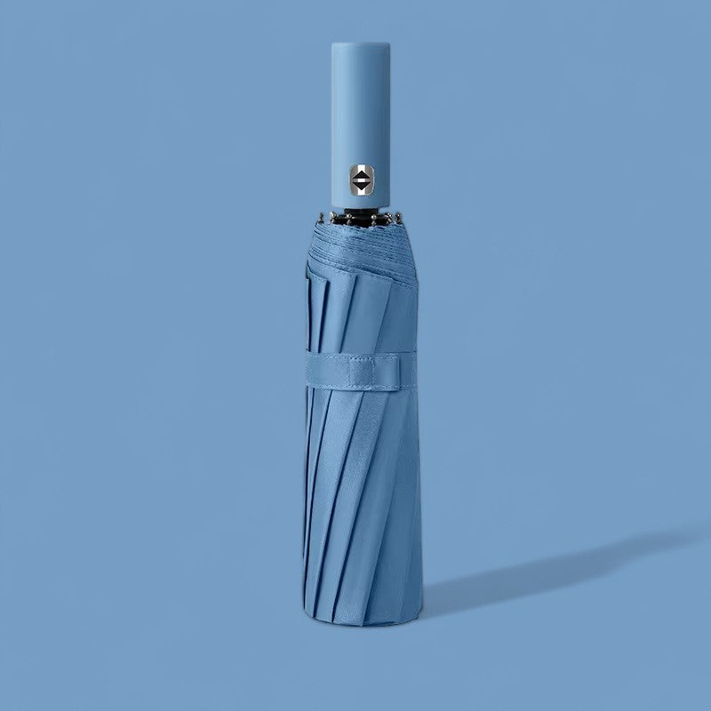 Large Waterproof Umbrella UV Protection, Automatic Umbrella - Haze Blue