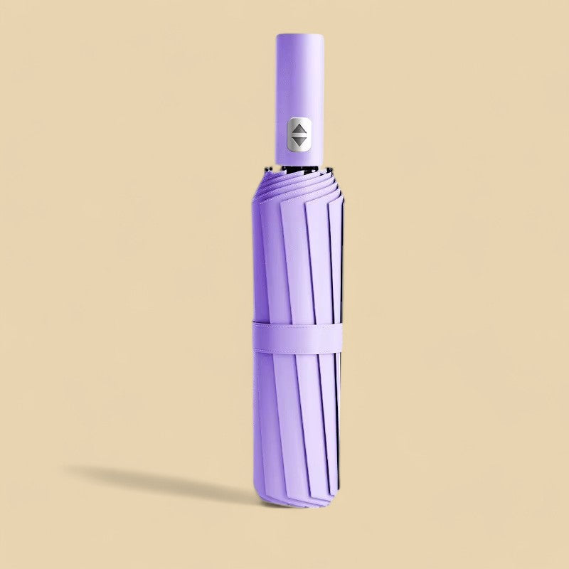 Large Waterproof Umbrella UV Protection, Automatic Umbrella - Lilac Purple
