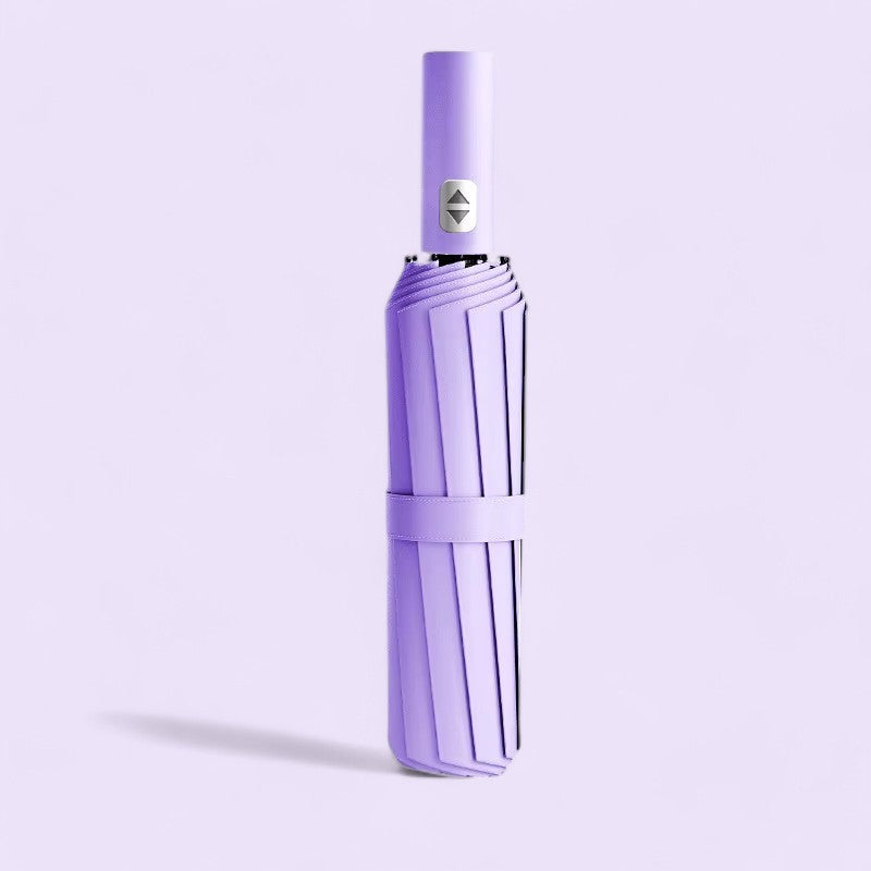 Large Waterproof Umbrella UV Protection, Automatic Umbrella - Lilac Purple