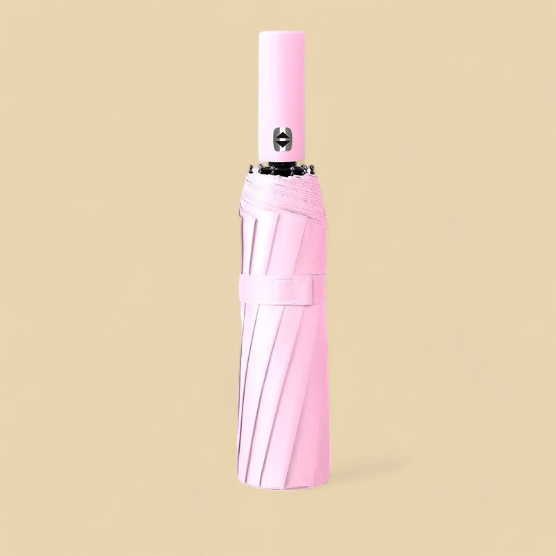 Large Waterproof Umbrella UV Protection, Automatic Umbrella - Peach