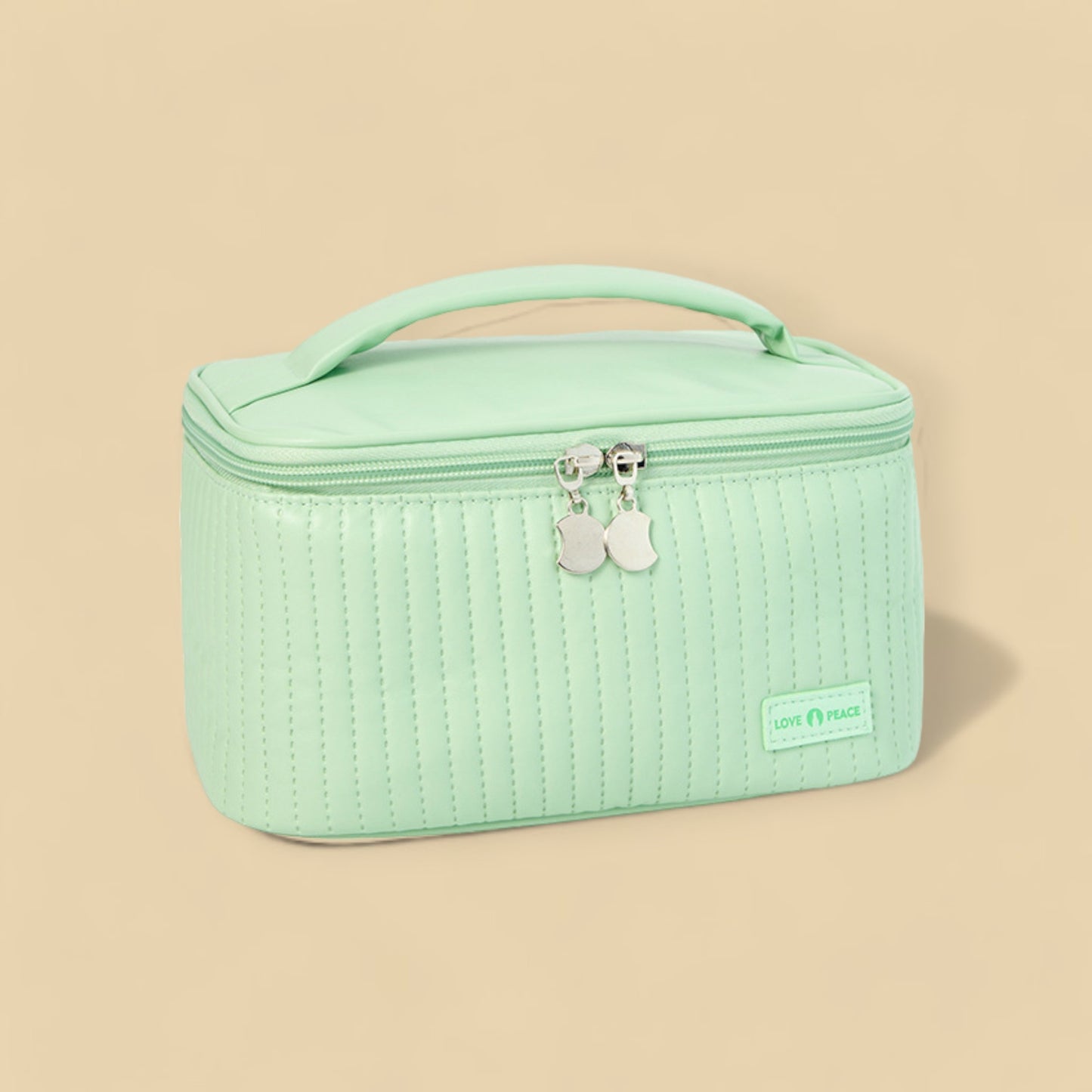 ChicStash Waterproof Leather Makeup Bag - Green