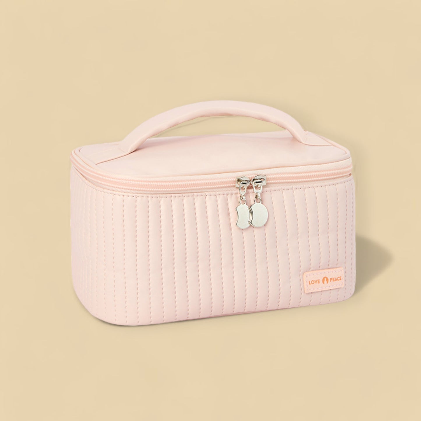 ChicStash Waterproof Leather Makeup Bag - Pink