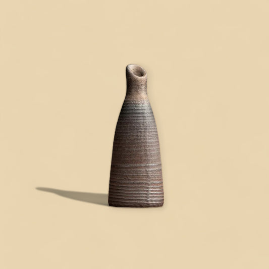 Handmade Ceramic Minimalist Vase - Sculptural Conical