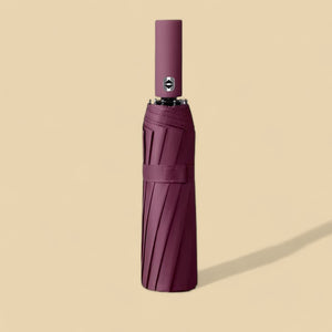 Large Waterproof Umbrella UV Protection, Automatic Umbrella - Wine Red