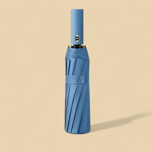Large Waterproof Umbrella UV Protection, Automatic Umbrella - Haze Blue