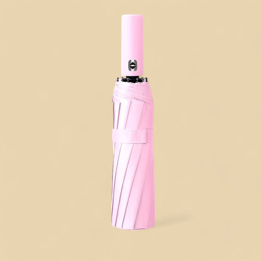 Large Waterproof Umbrella UV Protection, Automatic Umbrella - Peach