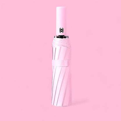 Large Waterproof Umbrella UV Protection, Automatic Umbrella - Peach