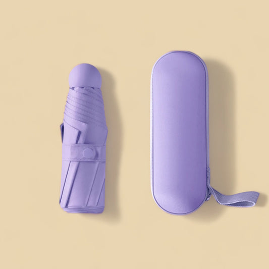 Waterproof Umbrella Compact UV Protection - Purple