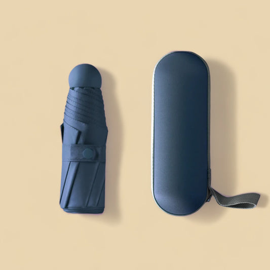 Waterproof Umbrella Compact UV Protection - Dark Blue